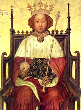 The earliest known portrait of an English monarch: Richard II of England