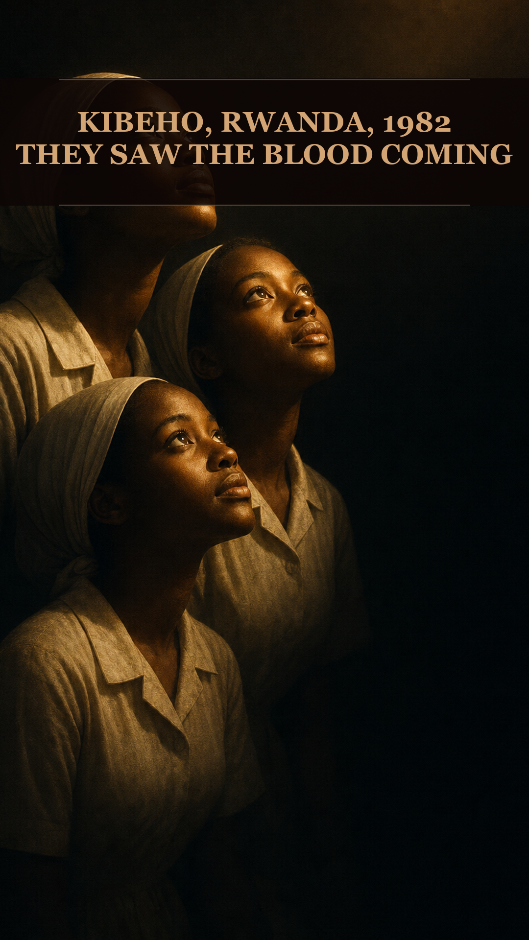 In 1982, Three Rwandan Schoolgirls Wept In Front Of Tens Of Thousands And Described A River Of Blood And A Country Torn Apart. Twelve Years Later The Genocide Came. In 2001 The Catholic Church Declared Their Visions Authentic, The First It Has Ever Approved In Africa.