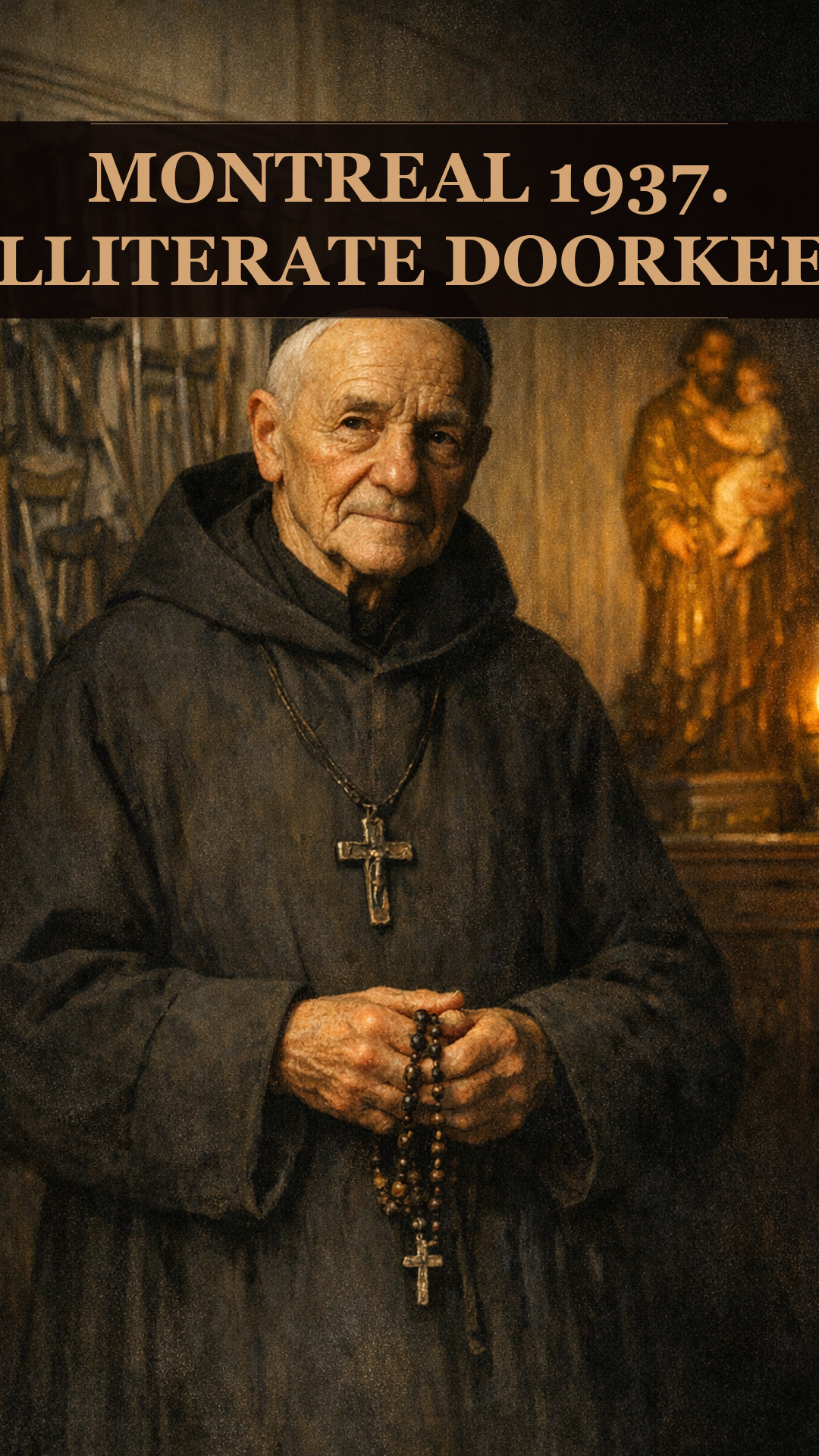 An Illiterate French-Canadian Catholic Doorkeeper Healed Thousands From A Wooden Hut Beside A Montreal College. Quebec Built One Of The World's Largest Basilicas Around The Hut. The Crutches Are Still On The Walls.