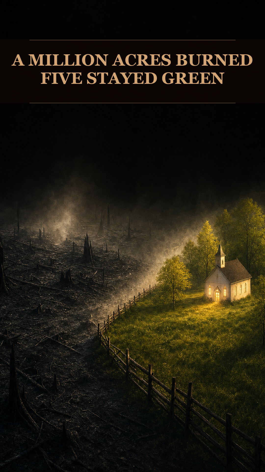 The Deadliest Fire In American History Burned A Million Acres In A Night. Five Acres Stayed Green. The People On Them Had Been Walking In Circles, Praying.