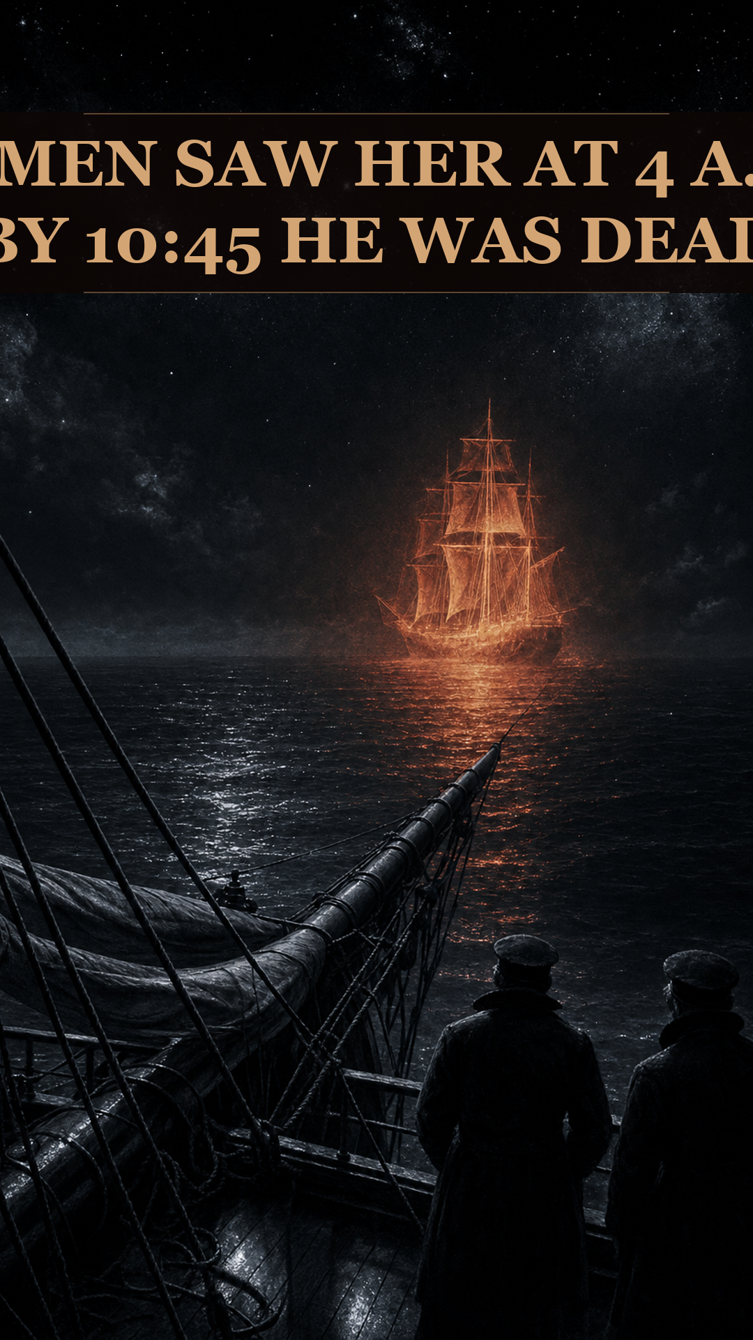 Thirteen Men Aboard A Royal Navy Ship Saw A Phantom Vessel Cross Their Bows At 4 A.M. By Quarter To Eleven The Lookout Who Reported It Was Dead.