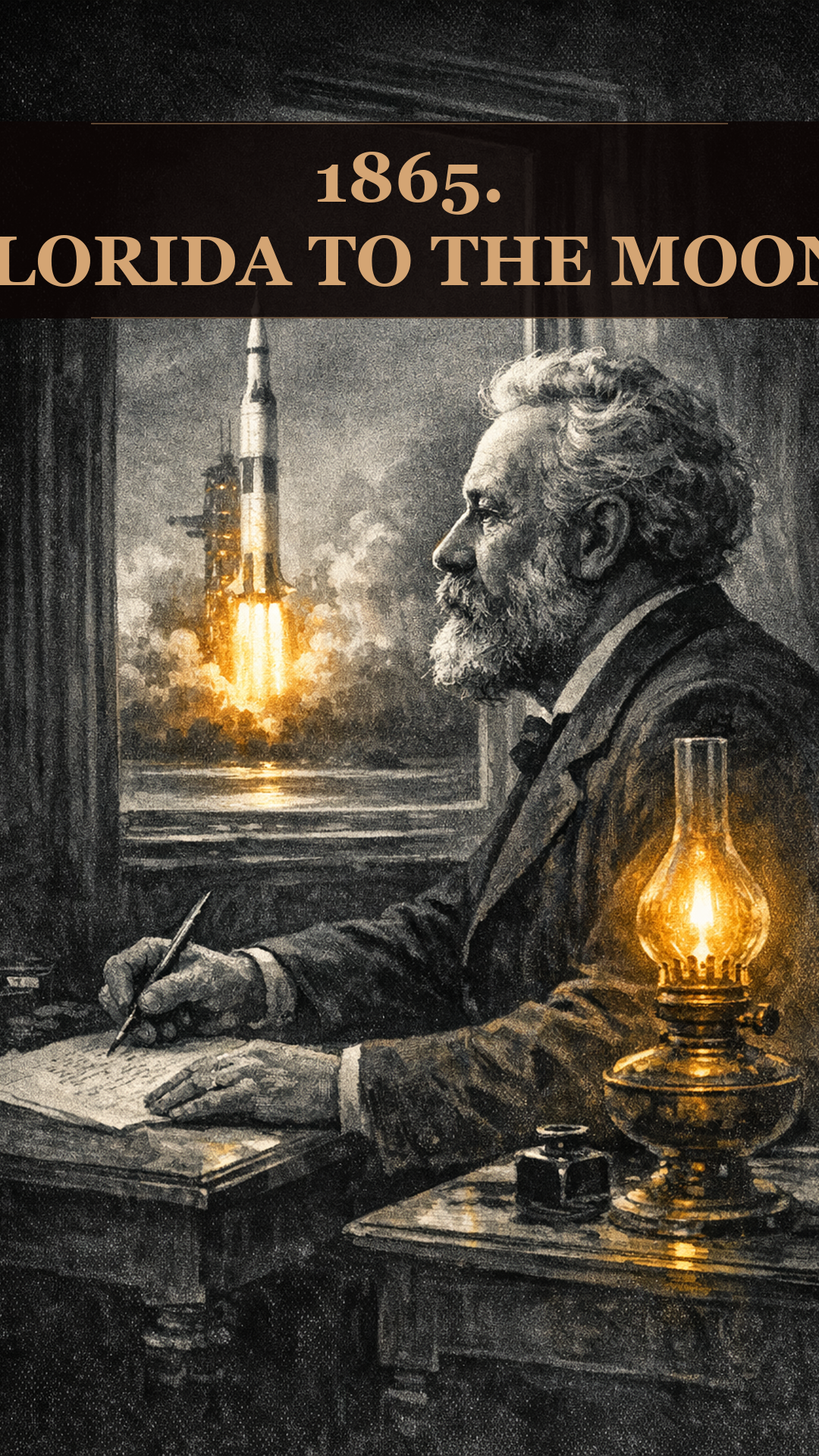 He Wrote the Moon Landing. In 1865.