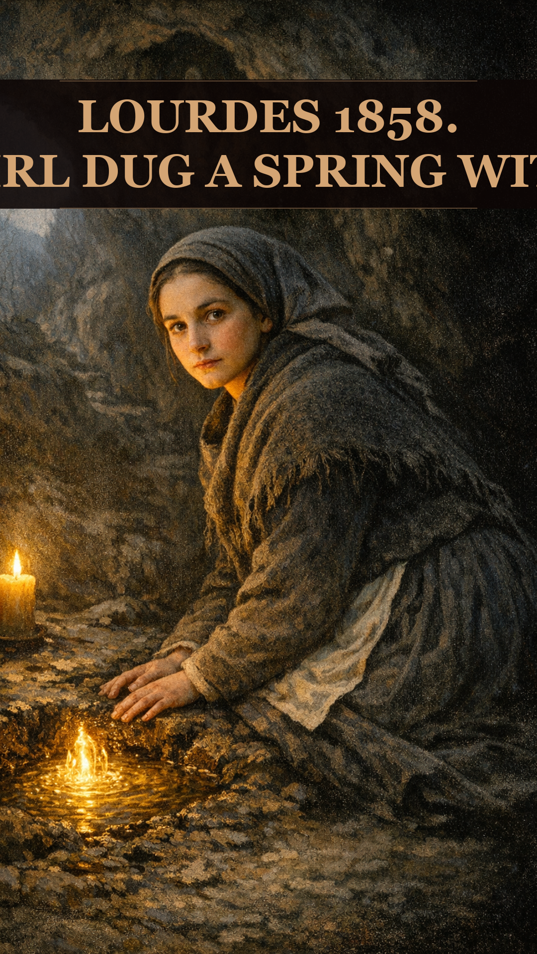 In 1858 A 14-Year-Old Peasant Girl Dug A Spring With Her Bare Hands. It Still Flows. 70 Of Its Cures Are Official Miracles.