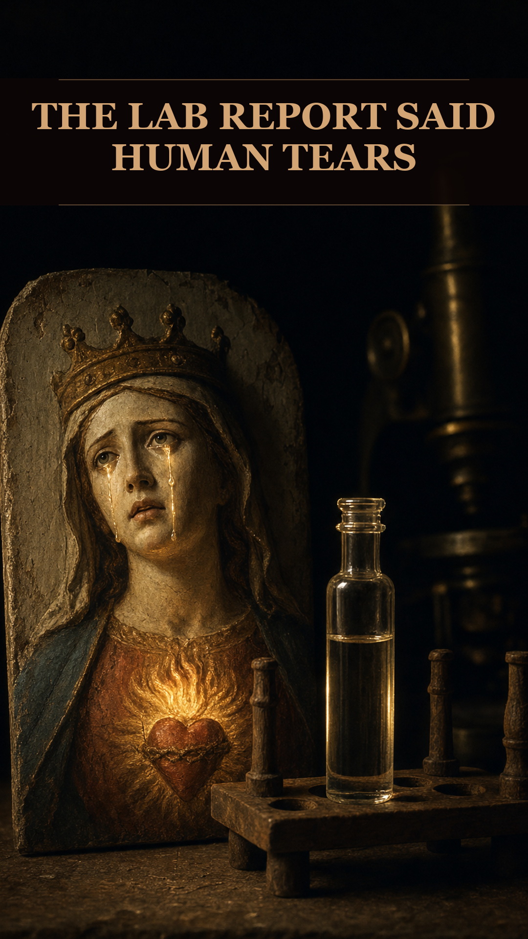 A Cheap Plaster Madonna Wept For Four Days. Doctors Collected The Tears Mid-Weeping And Sent Them To Three Laboratories. The Report Said: Human Tears.