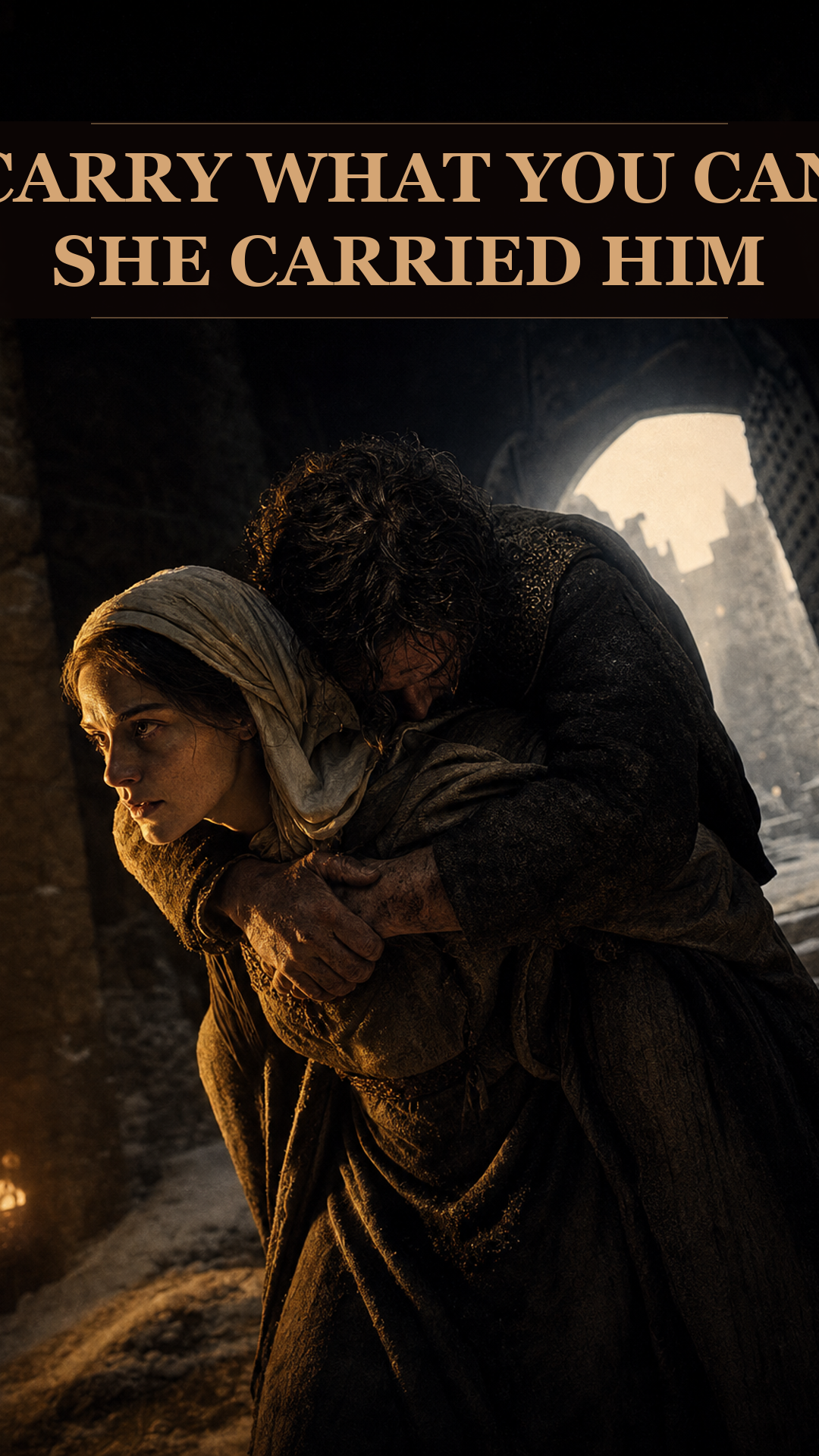 A King Let The Women Of A Fallen Castle Leave With Whatever They Could Carry On Their Backs. The Gates Opened, And Out Came The Wives, Carrying Their Husbands.